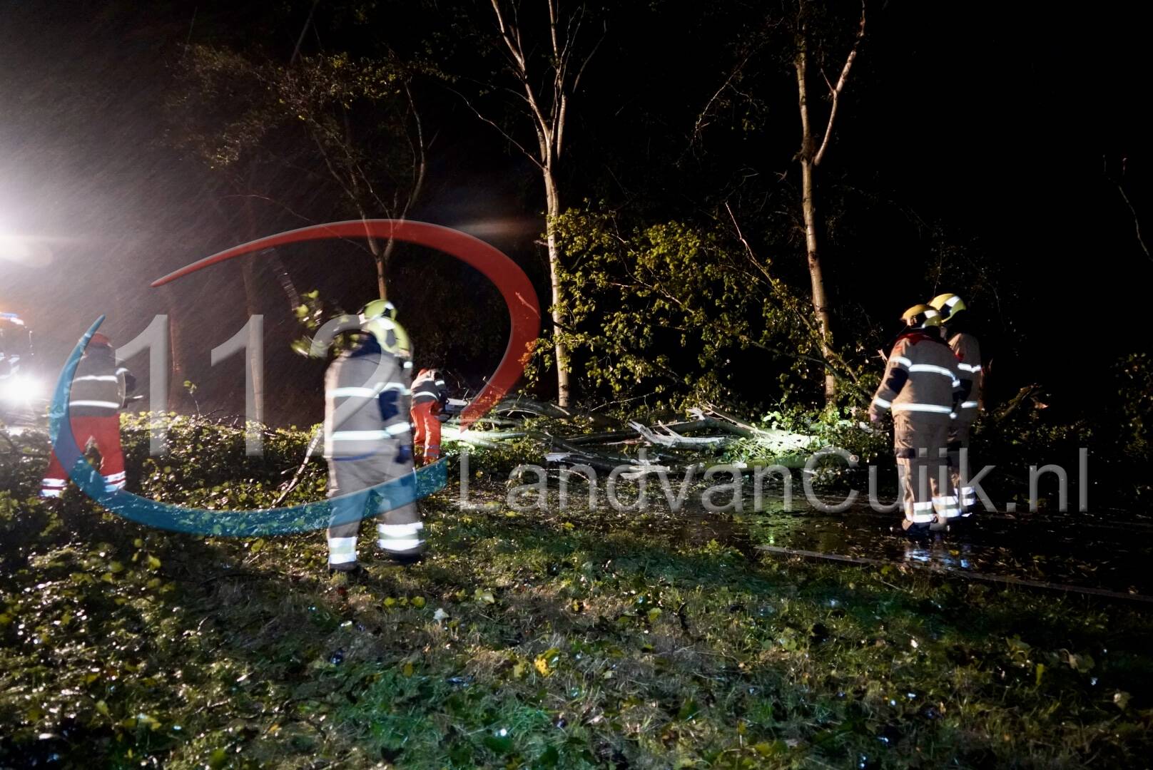 Grote boom blokkeert N272 bij Sint Anthonis